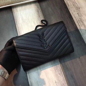 YSL Chain CrossBody Medium Black